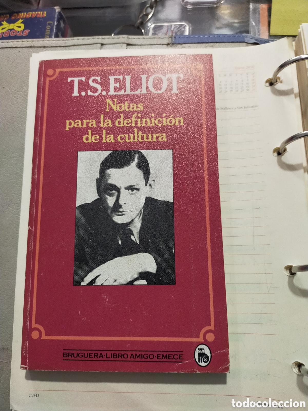 Second hand books: NOTAS PARA LA DEFINICI&Oacute;N DE LA CULTURA T. S. ELIOT BRUGUERA BUEN ESTADO