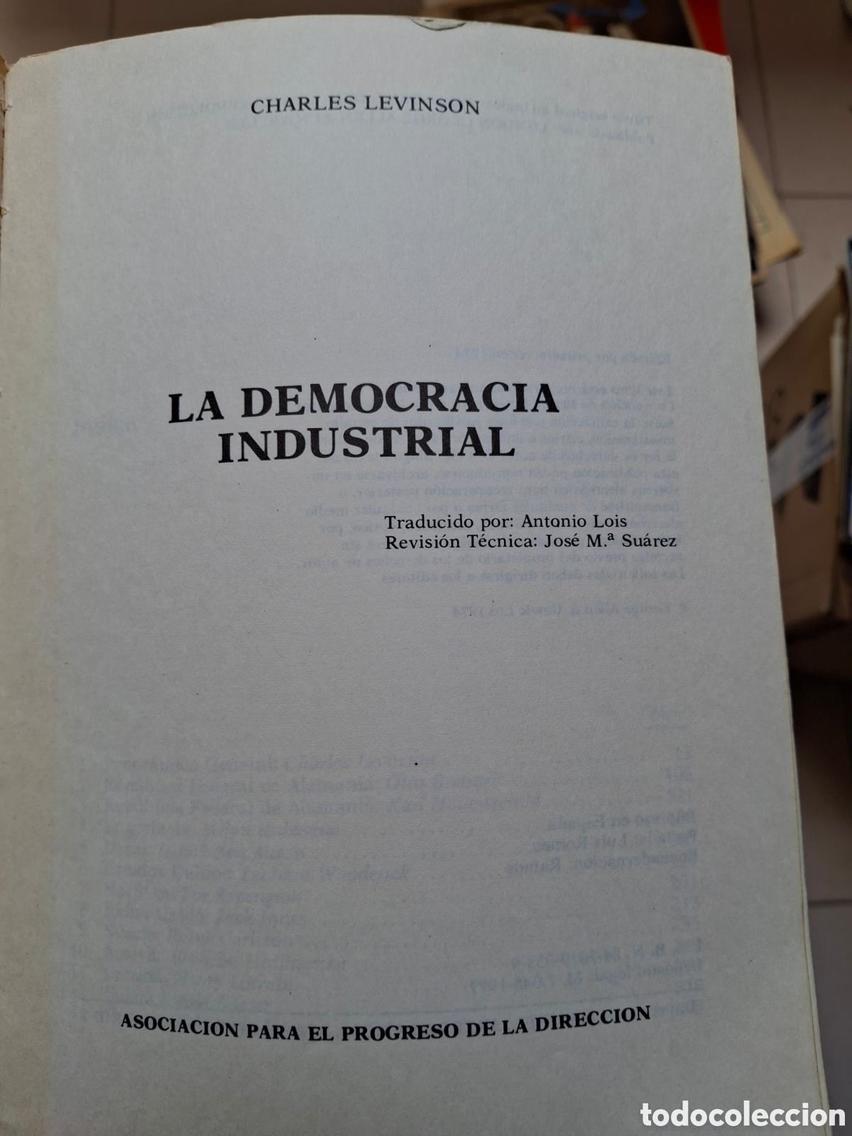 Libros de segunda mano: La democracia industrial - 1977 - Foto 4