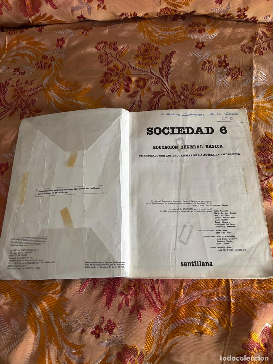 Libros de segunda mano: Sociedad 6 Santillana - Foto 3