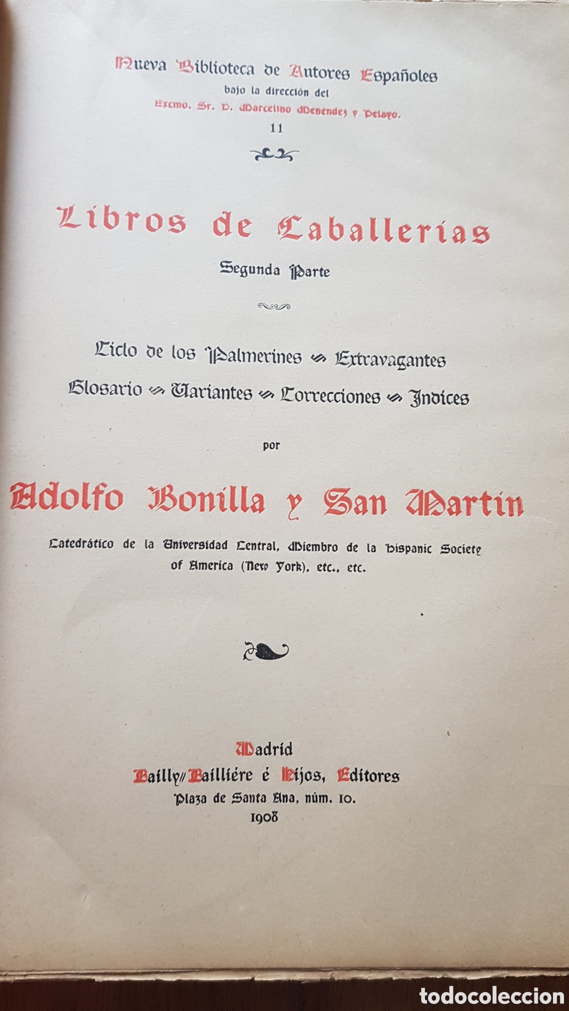 Libros de segunda mano: Libros de caballerias. Completo. Bonilla - Foto 7