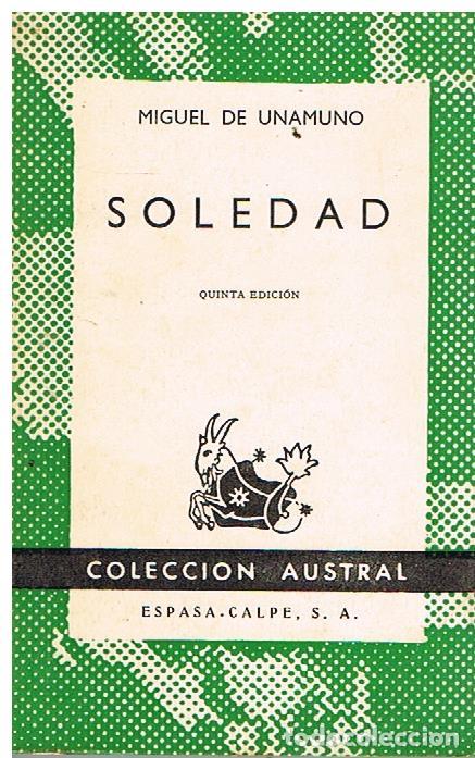 Libros de segunda mano: Soledad - Miguel De Unamuno - Foto 1