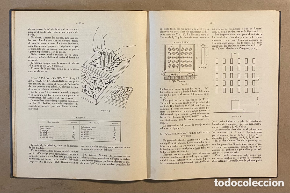 Libros de segunda mano: ESTUDIO DE TIEMPOS DE TRABAJO. IGNACIO DE ECHAIDE. EDICIONES T.E.A. 1959. - Foto 4