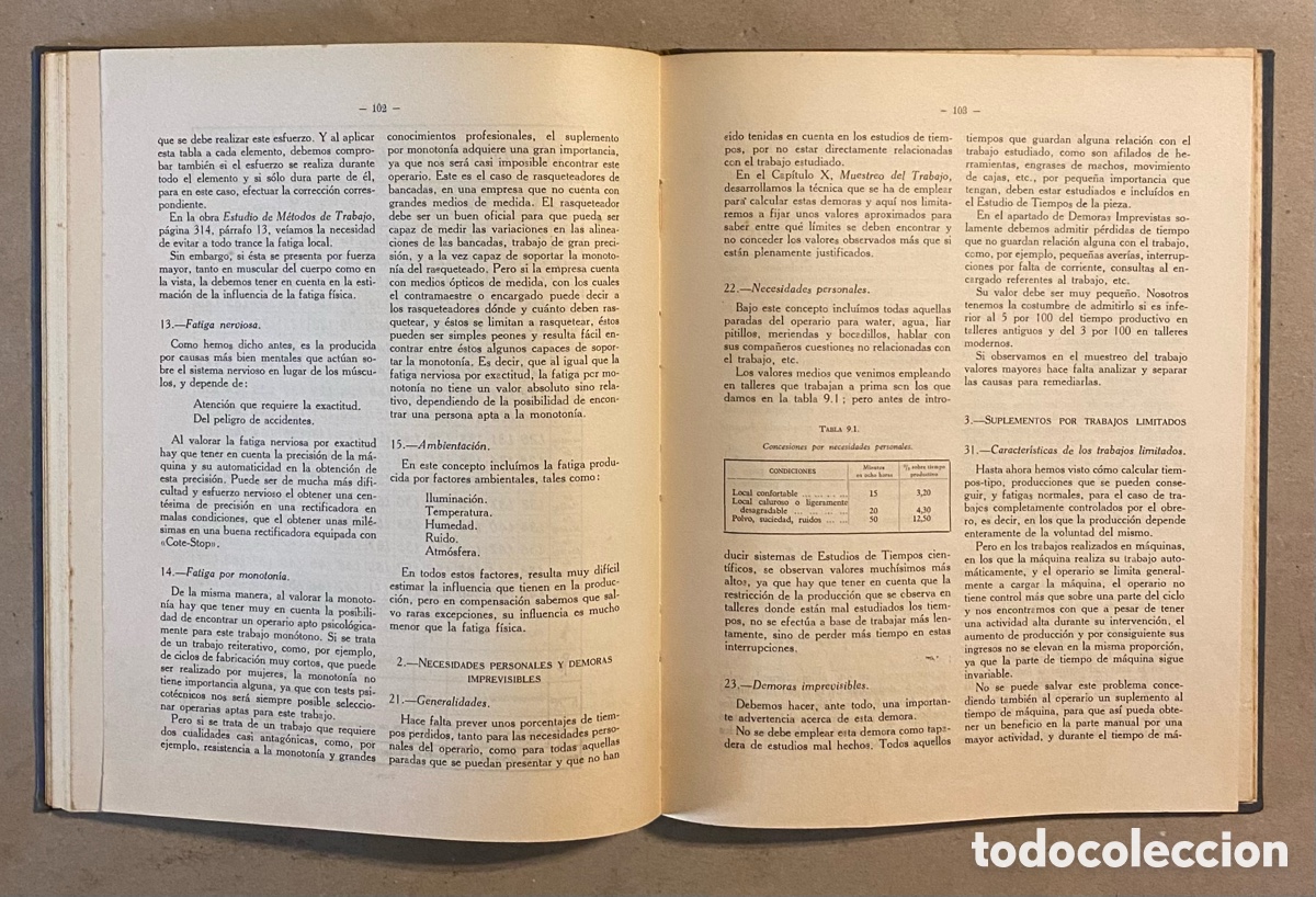 Libros de segunda mano: ESTUDIO DE TIEMPOS DE TRABAJO. IGNACIO DE ECHAIDE. EDICIONES T.E.A. 1959. - Foto 5