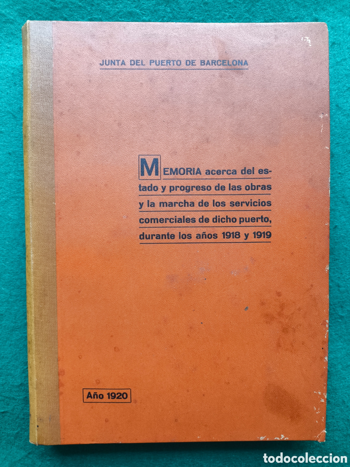 Libros de segunda mano: BARCELONA PUERTO MEMORIA 1920 - Foto 1