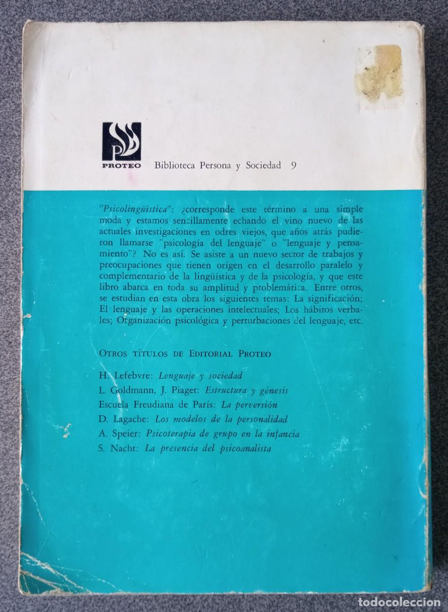 Libros de segunda mano: Introducci&oacute;n A La Psicolinguistica Jean Piaget - Foto 8