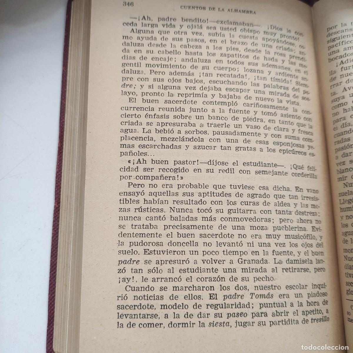 Libros de segunda mano: Cuentos de La Alhambra. Washington Irving. - Foto 8