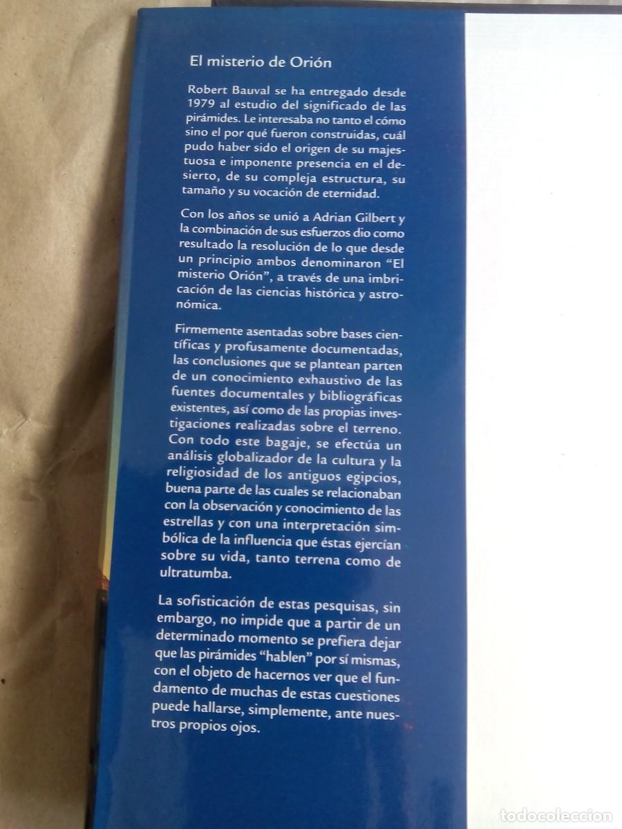 Libros de segunda mano: EL MISTERIO DE ORI&Oacute;N / R. BAUVAL y A. GILBERT - Foto 3