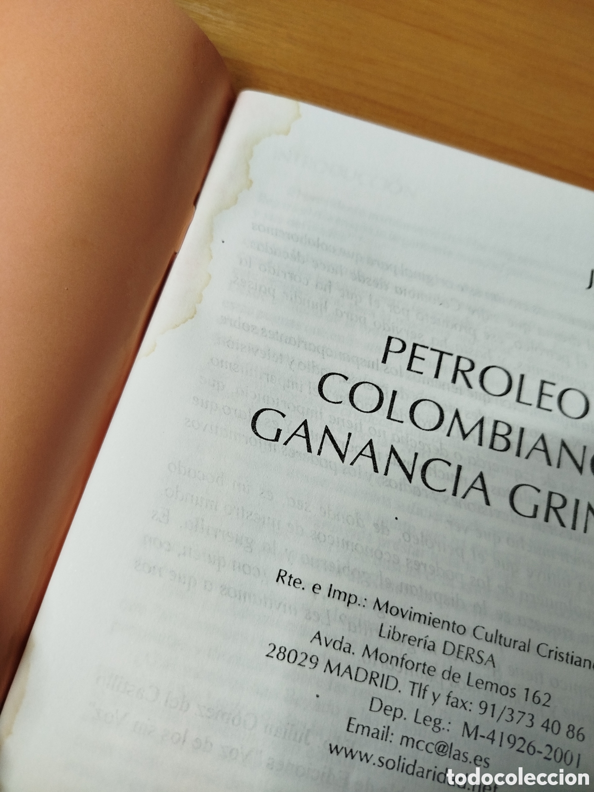 Libros de segunda mano: Petr&oacute;leo colombiano ganancia gringa. - Foto 3