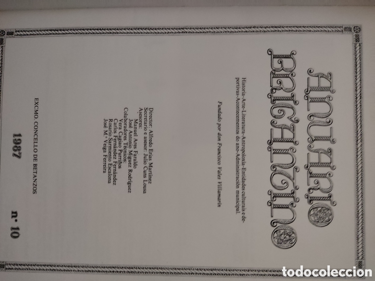 Libros de segunda mano: Anuario brigantino a&ntilde;o 1987 n&uacute;mero 10 - Foto 3