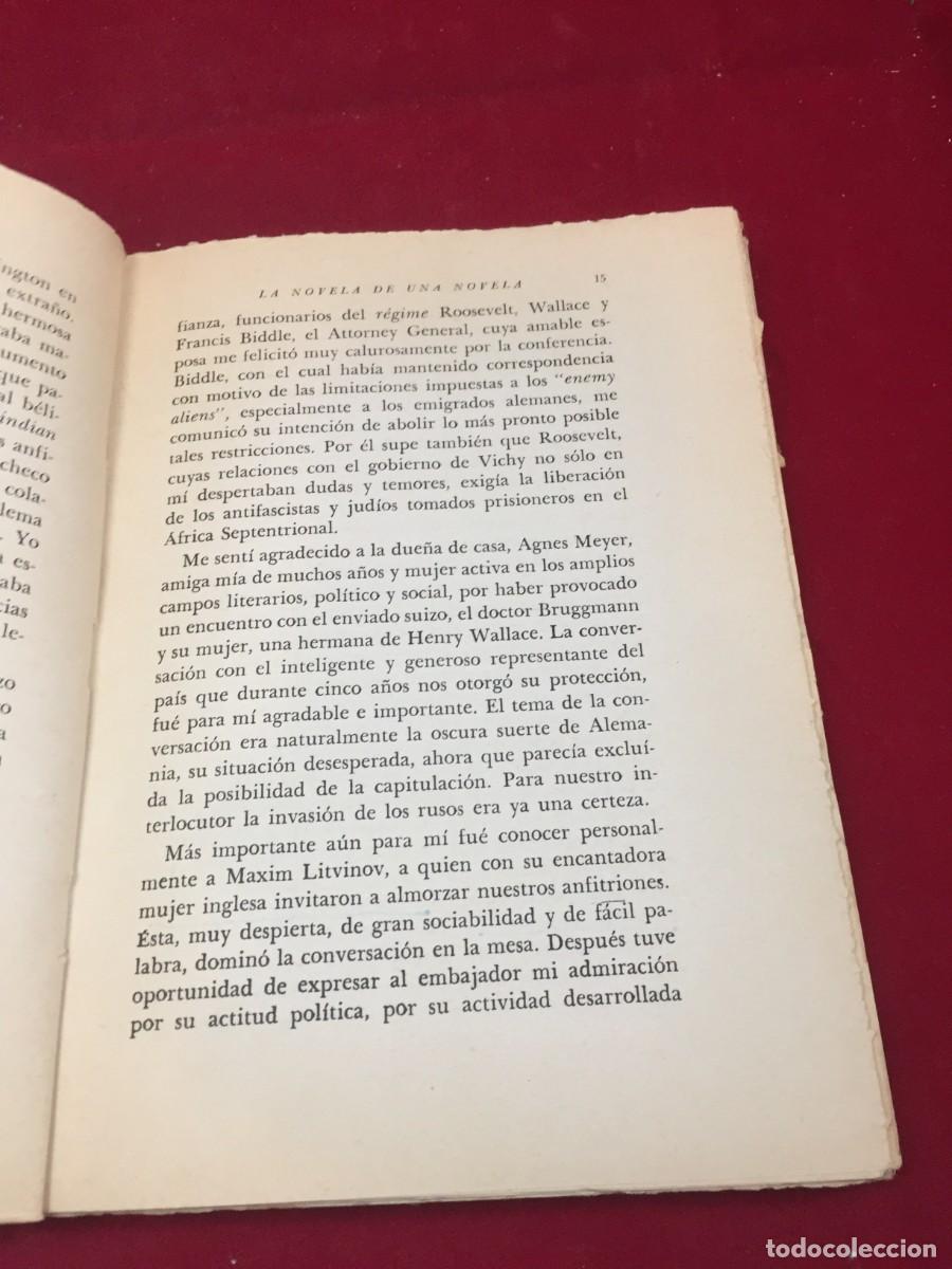 Libros de segunda mano: La novela de una novela. Thomas Mann. Editorial Sur, 1961 - Foto 10