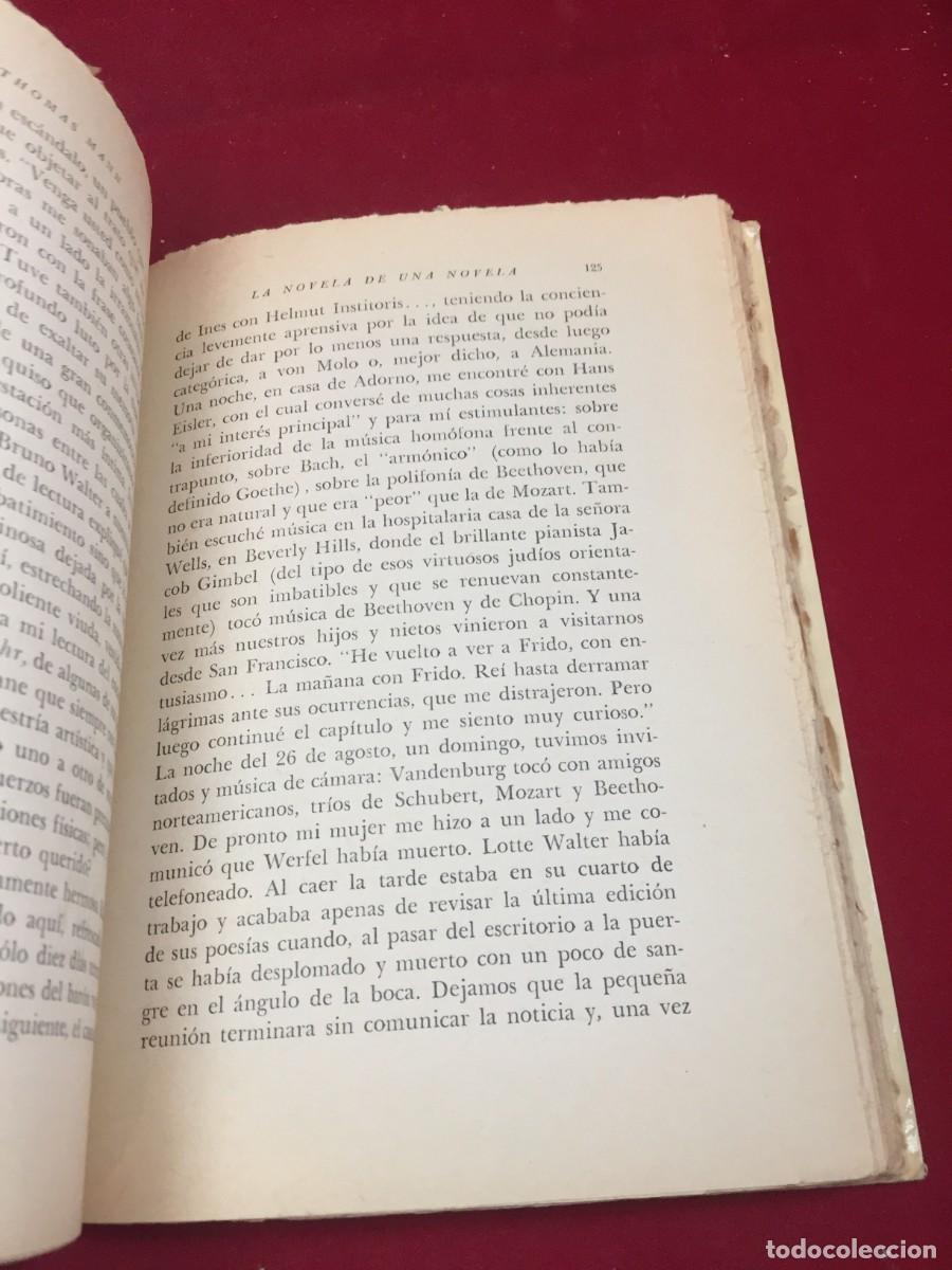 Libros de segunda mano: La novela de una novela. Thomas Mann. Editorial Sur, 1961 - Foto 11