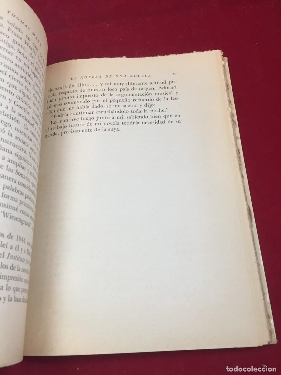 Libros de segunda mano: La novela de una novela. Thomas Mann. Editorial Sur, 1961 - Foto 14