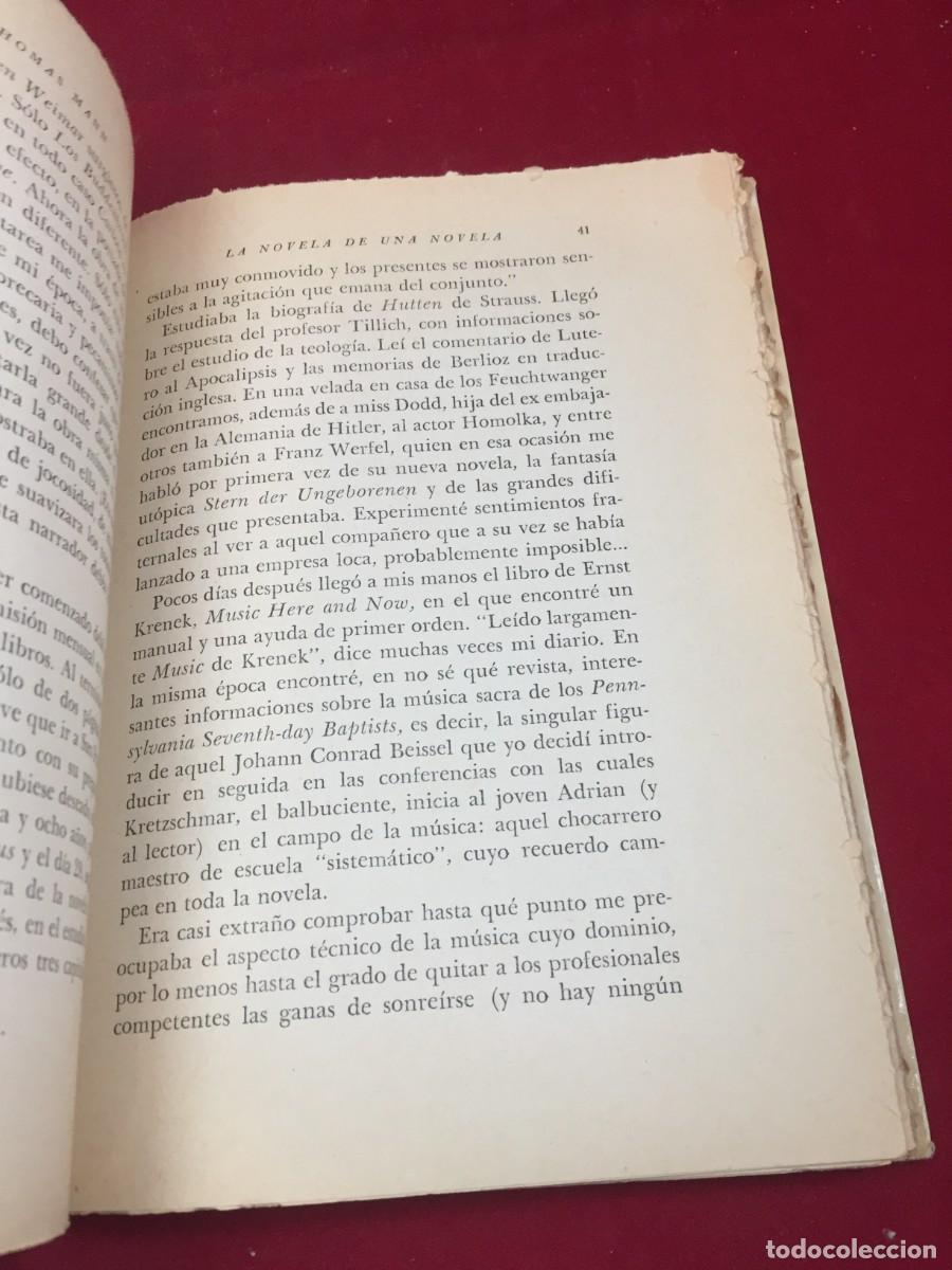 Libros de segunda mano: La novela de una novela. Thomas Mann. Editorial Sur, 1961 - Foto 15