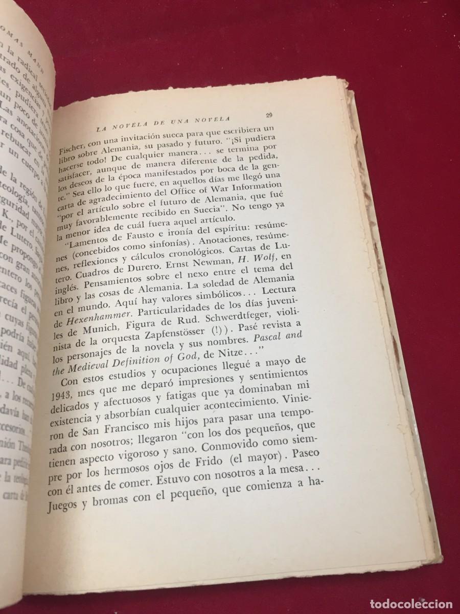 Libros de segunda mano: La novela de una novela. Thomas Mann. Editorial Sur, 1961 - Foto 16