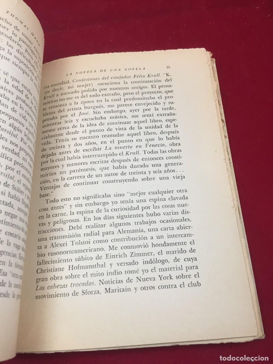 Libros de segunda mano: La novela de una novela. Thomas Mann. Editorial Sur, 1961 - Foto 17