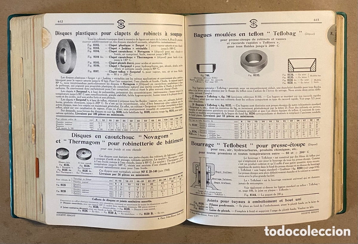 Libros de segunda mano: CATALOGUE - FORMULAIRE SERGOT N&deg; 61 (1964). - Foto 10