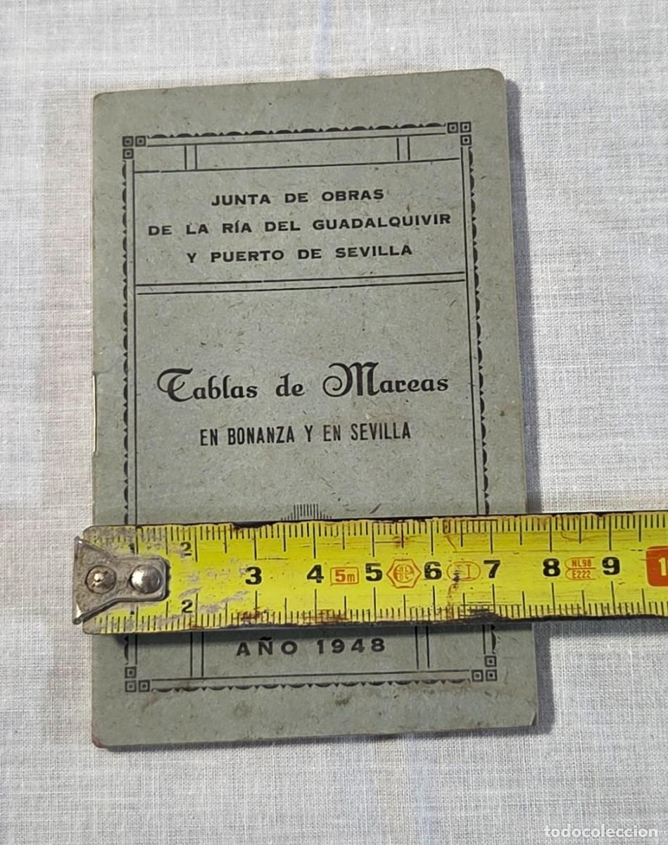 Libros de segunda mano: Librito Tablas de Mareas en Bonanza y en Sevilla 1948 - Foto 7