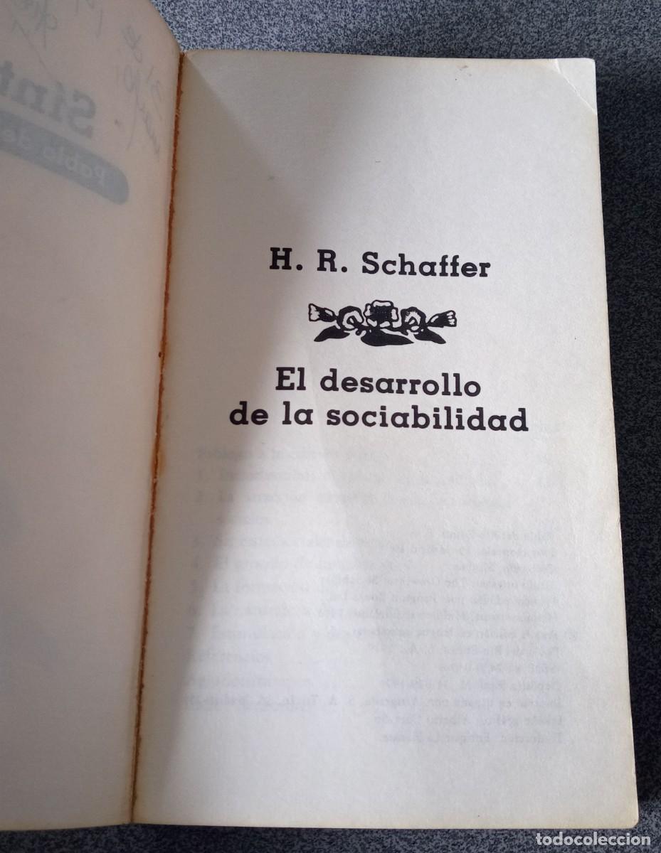 Libros de segunda mano: El Desarrollo De La Sociabilidad H.R.Schaffer - Foto 4