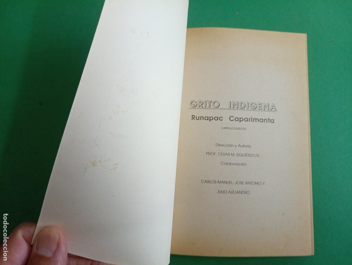 Libros de segunda mano: Antiguo y raro libro Etnico GRITO INDIGENA. Indios ecuatorianos. - Foto 2