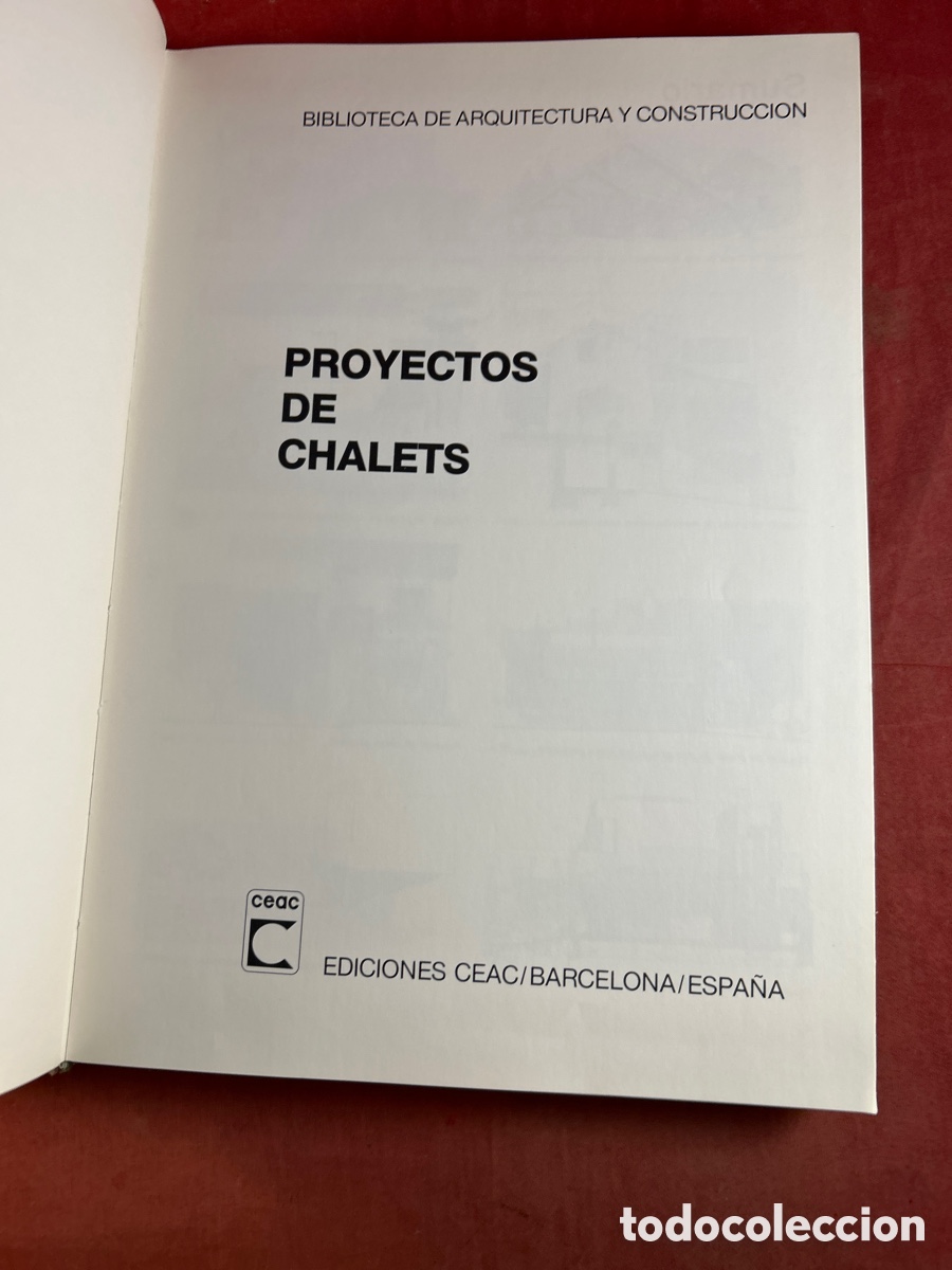 Libros de segunda mano: PROYECTOS DE CHALETS BIBLIOTECA DE ARQUITECTURA Y CONSTRUCCI&Oacute;N - Foto 2