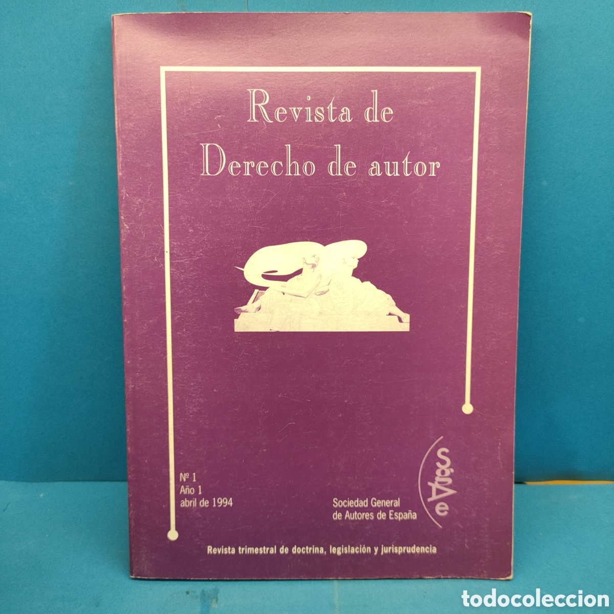 Libros de segunda mano: REVISTA DE DERECHO DE AUTOR. SGAE. A&ntilde;o I n&uacute;mero 1. . 1994