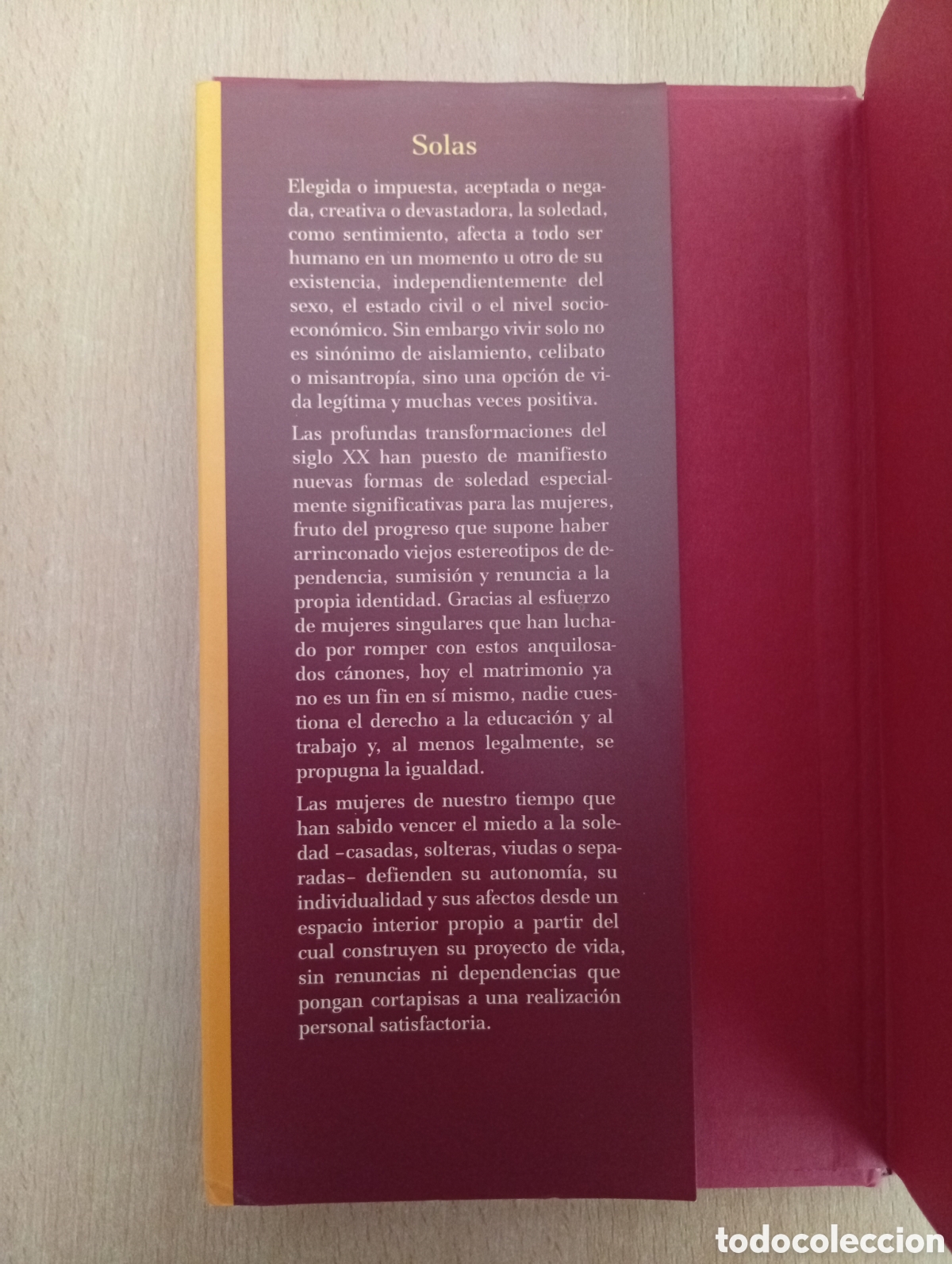 Libros de segunda mano: SOLAS. Carmen Alborch. C&iacute;rculo de Lectores - Foto 8