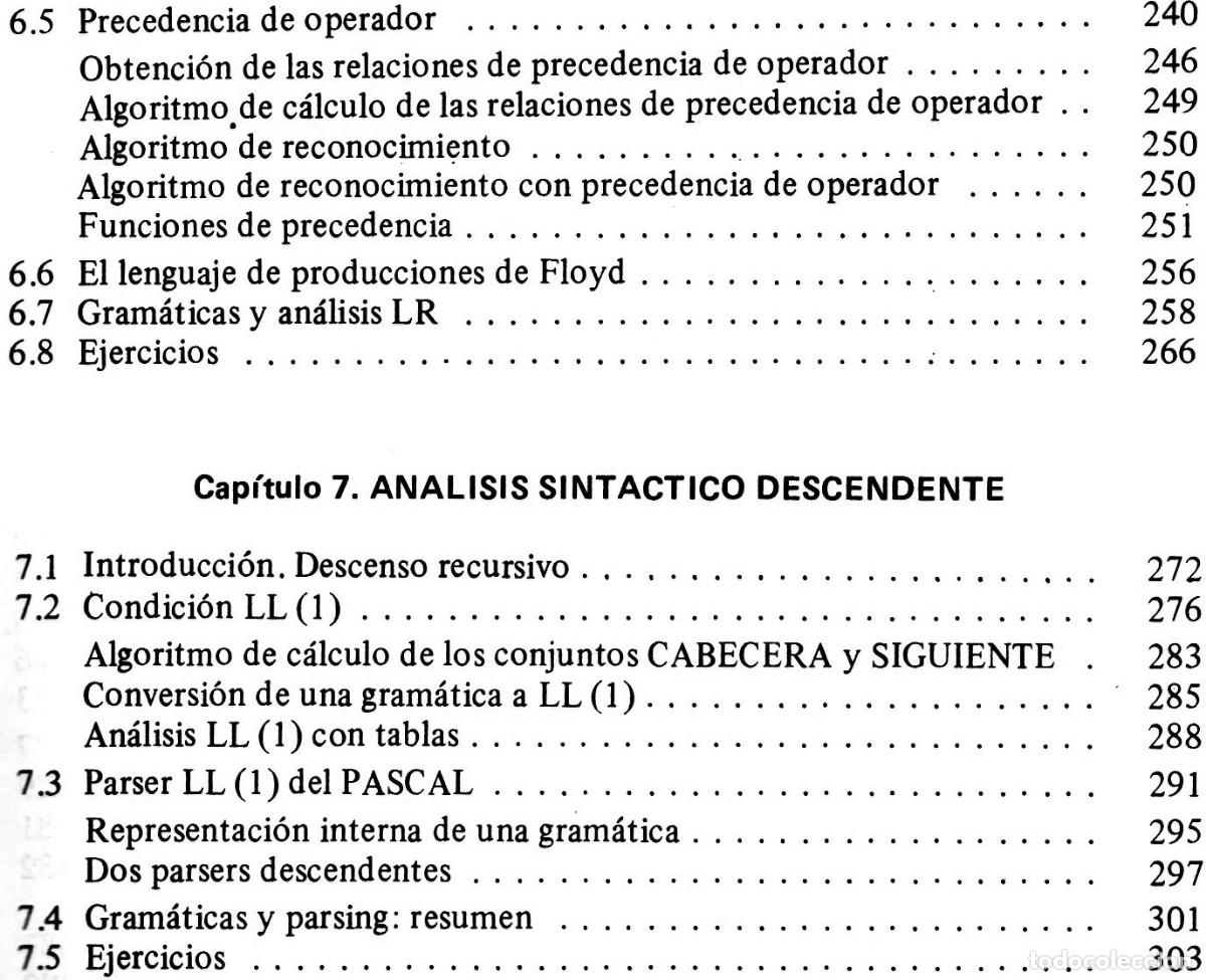 Libros de segunda mano: COMPILADORES. TEORIA Y CONSTRUCCION. INCLUYE EJERCICIOS Y SUS SOLUCIONES. - Foto 13