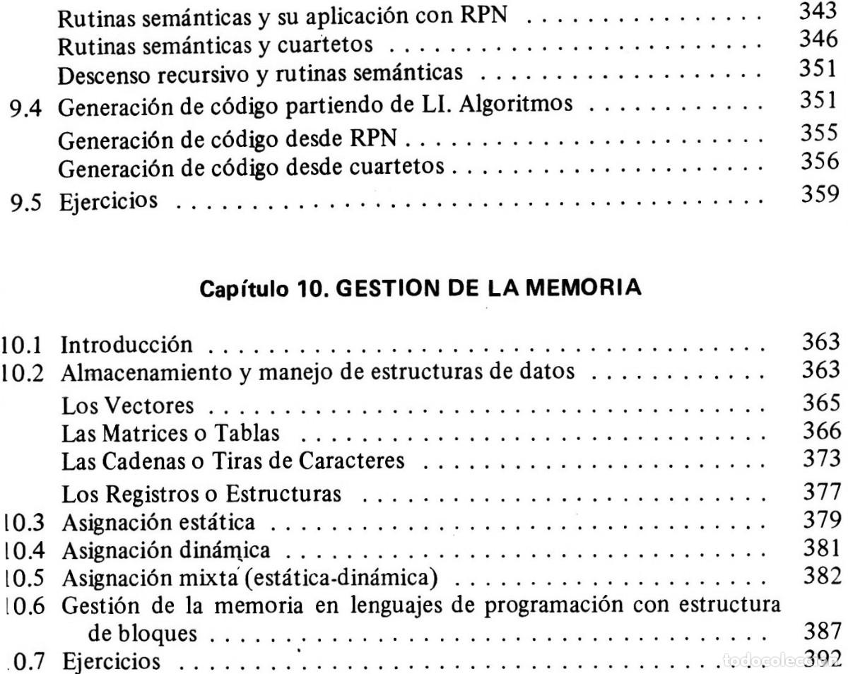Libros de segunda mano: COMPILADORES. TEORIA Y CONSTRUCCION. INCLUYE EJERCICIOS Y SUS SOLUCIONES. - Foto 15