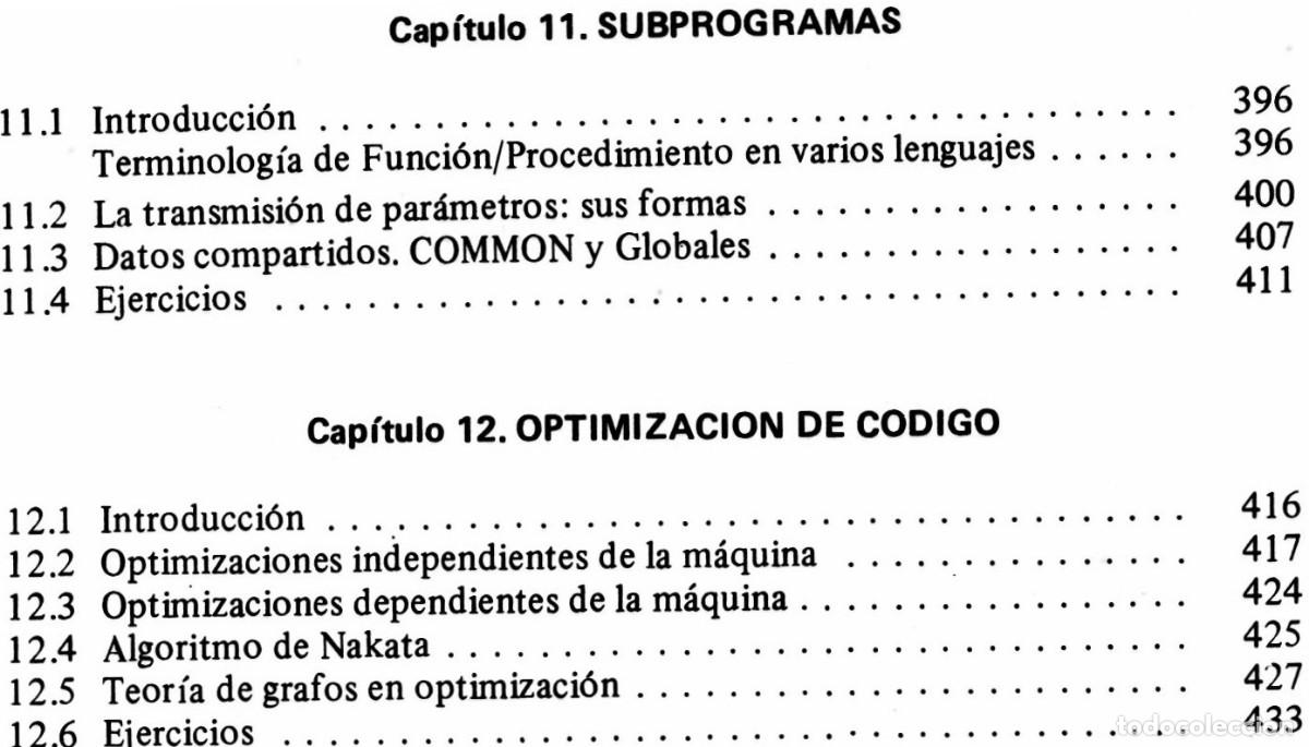 Libros de segunda mano: COMPILADORES. TEORIA Y CONSTRUCCION. INCLUYE EJERCICIOS Y SUS SOLUCIONES. - Foto 16
