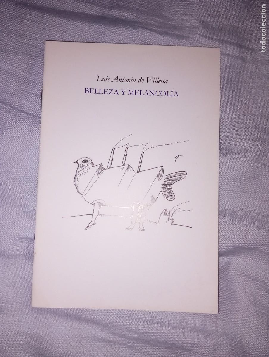 Libros de segunda mano: Luis Antonio De Villena, Belleza y Melancol&iacute;a - Foto 1