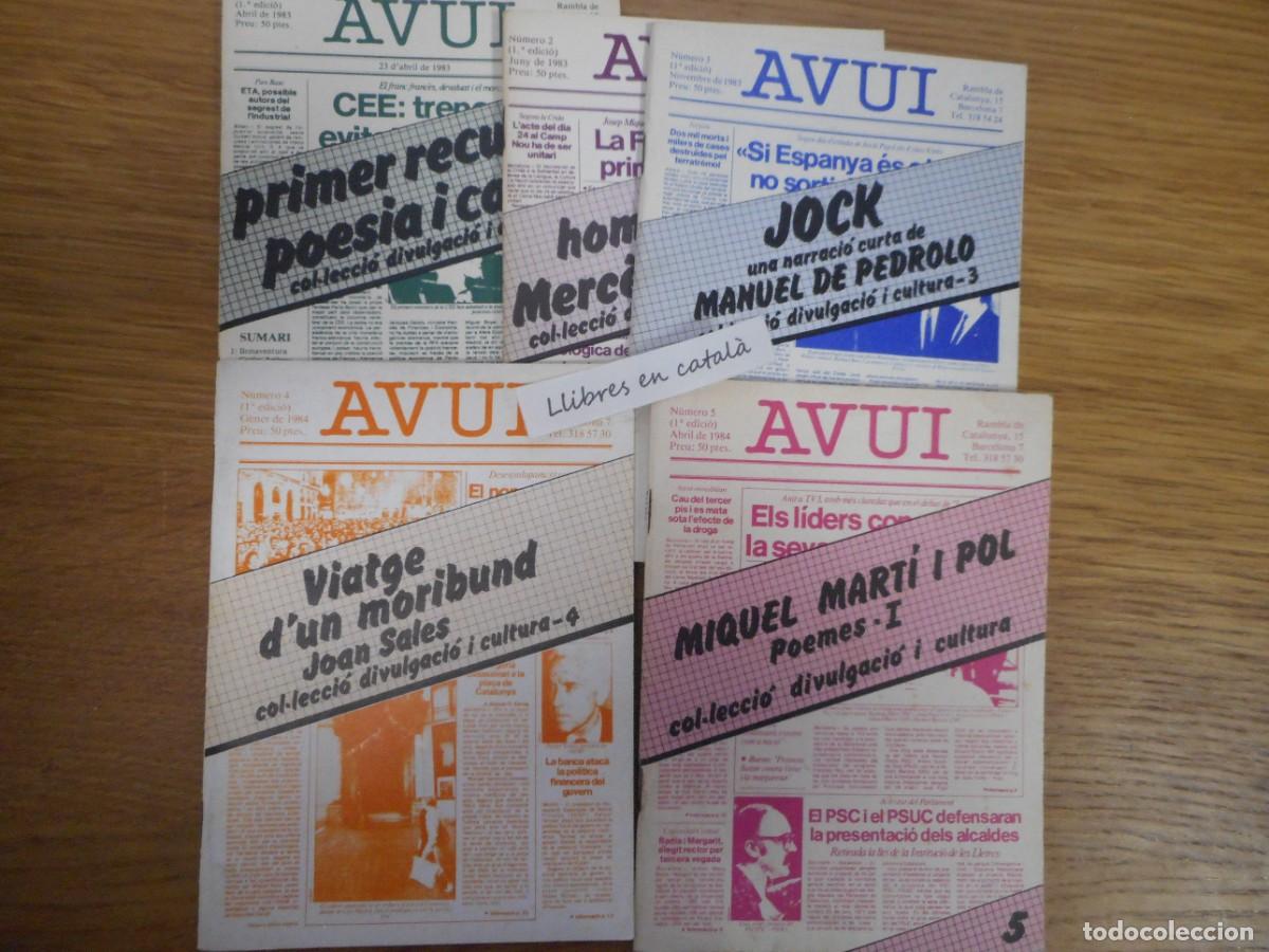 Libros de segunda mano: col&middot;lecci&oacute; divulgaci&oacute; i cultura / diari AVUI / 1 - 2 - 3 - 4 - 5 / Rodoreda / Pedrolo / Mart&iacute; Pol