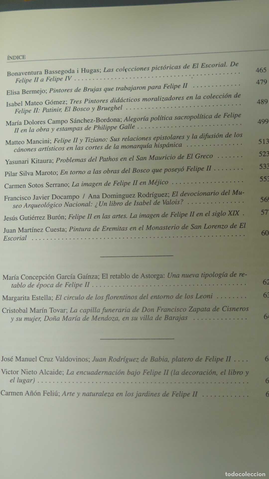 Libros de segunda mano: Felipe II y las Artes. CONGRESO 1999 - Foto 3