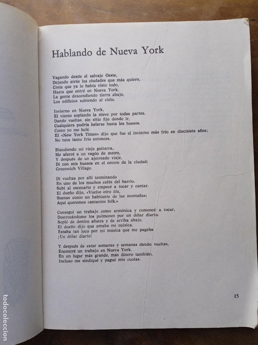 Libros de segunda mano: Bob Dylan. Escritos, canciones y dibujos 1974 - Foto 8