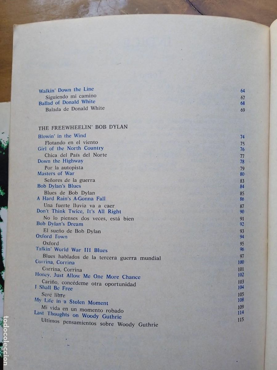 Libros de segunda mano: Bob Dylan. Escritos, canciones y dibujos 1974 - Foto 13