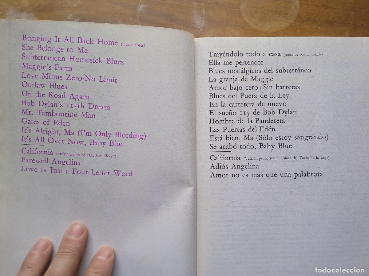 Libros de segunda mano: Bob Dylan. Escritos, canciones y dibujos 1974 - Foto 20