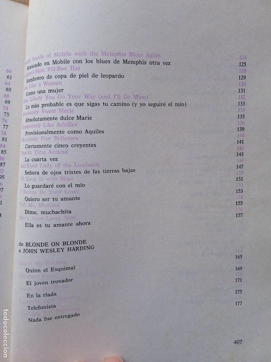 Libros de segunda mano: Bob Dylan. Escritos, canciones y dibujos 1974 - Foto 25
