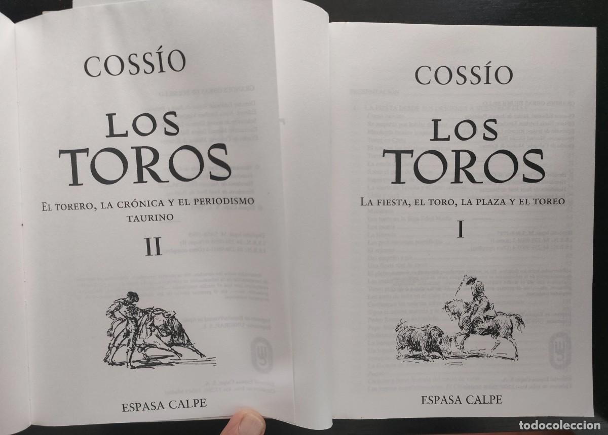 Libros de segunda mano: Jos&eacute; Mar&iacute;a Coss&iacute;o. Los toros. 1995 - Foto 2