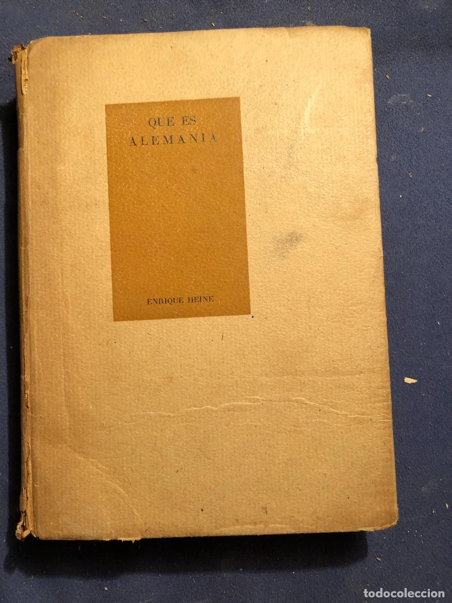 Libros de segunda mano: E. HEINE: - QUE ES ALEMANIA - (1943) - Foto 1