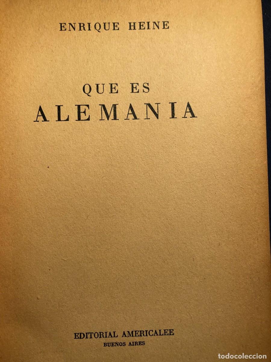 Libros de segunda mano: E. HEINE: - QUE ES ALEMANIA - (1943) - Foto 2