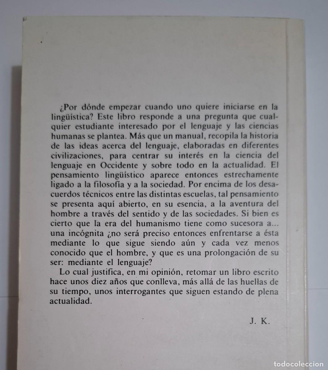Libros de segunda mano: JULIA KRISTEVA: EL LENGUAJE, ESE DESCONOCIDO (INTRODUCCI&Oacute;N A LA LING&Uuml;&Iacute;STICA) - Foto 2