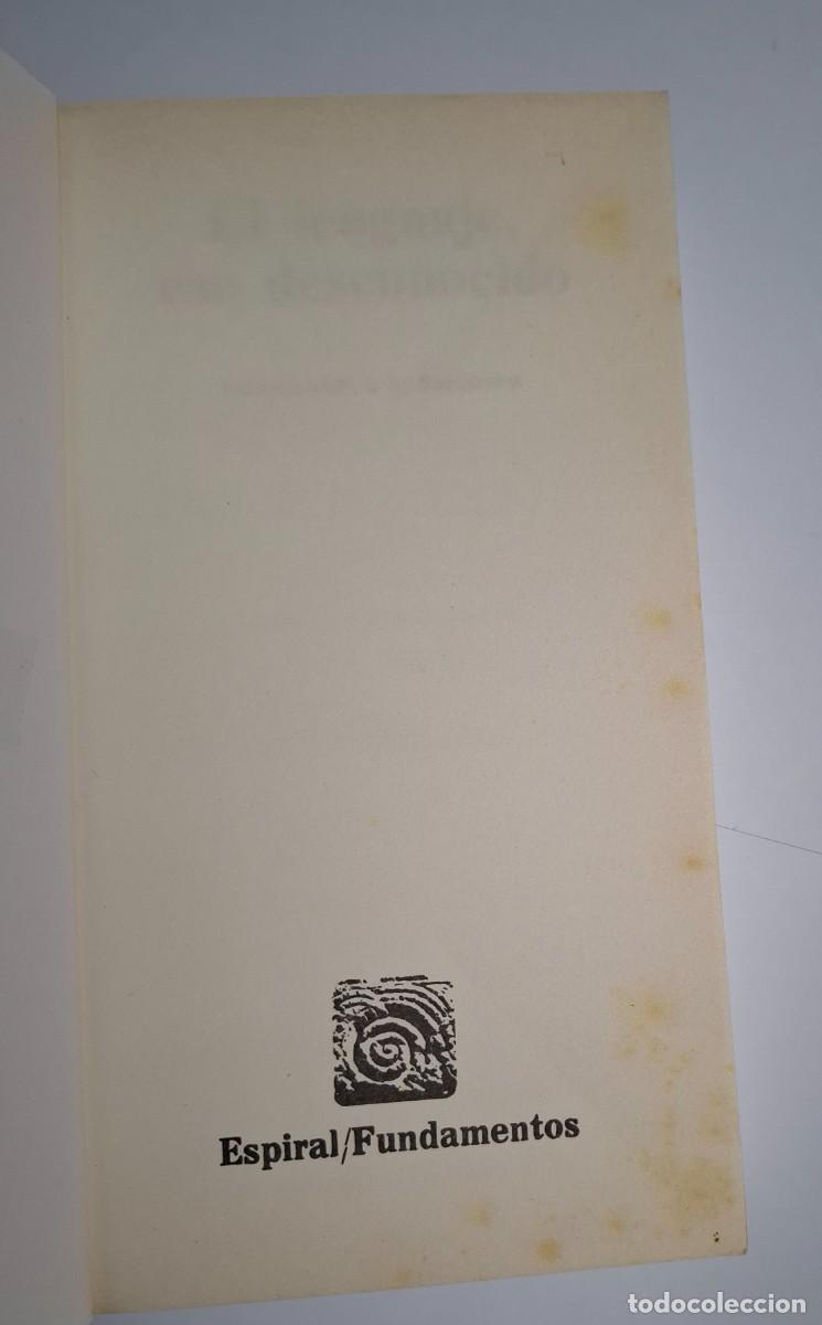 Libros de segunda mano: JULIA KRISTEVA: EL LENGUAJE, ESE DESCONOCIDO (INTRODUCCI&Oacute;N A LA LING&Uuml;&Iacute;STICA) - Foto 5