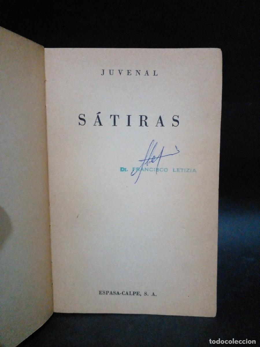 Libros de segunda mano: JUVENAL - S&Aacute;TIRAS - PRIMERA EDICI&Oacute;N - 1965 - Foto 3