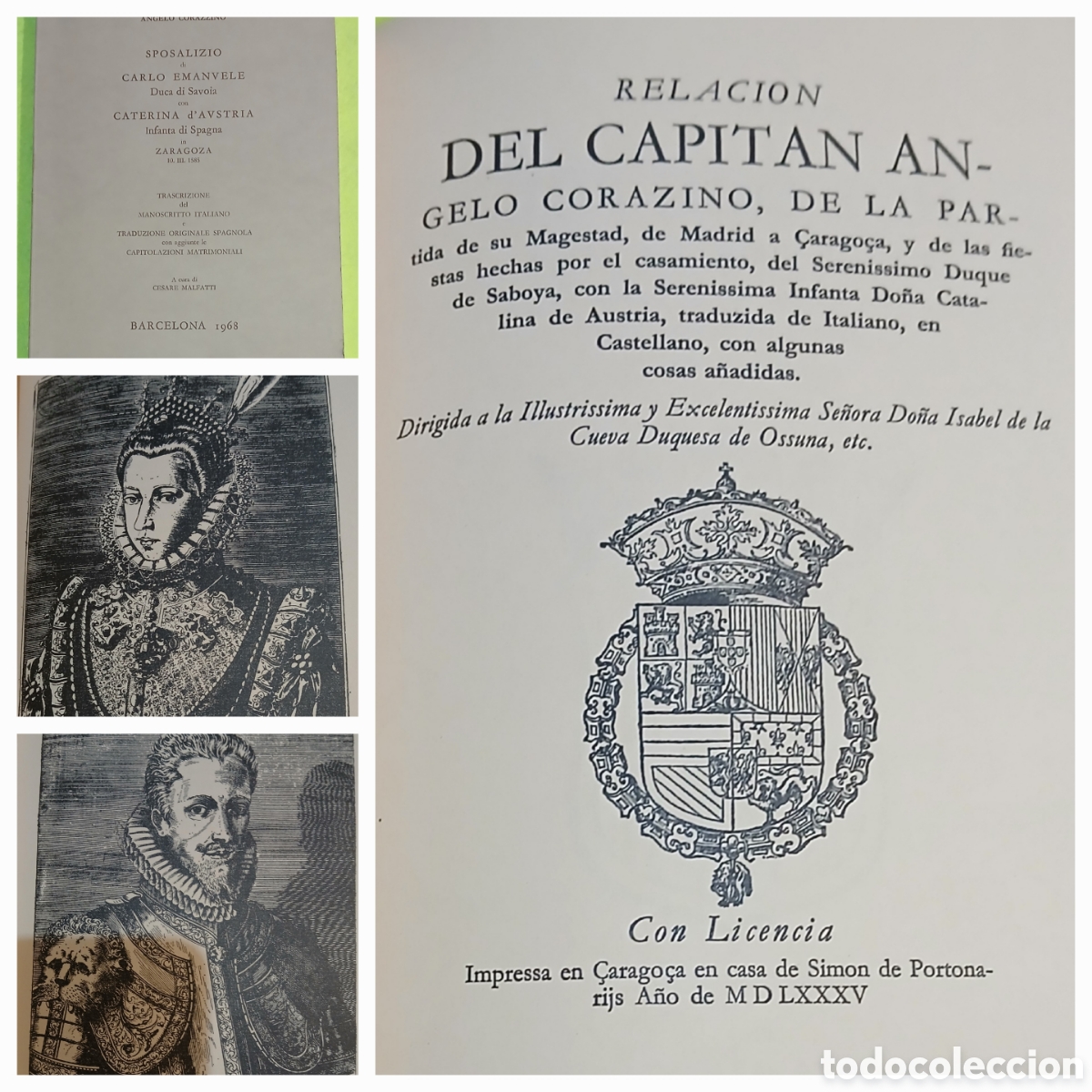 Libros de segunda mano: Sposalizio de Carlo Emanuele con Caterina daustria - Foto 1