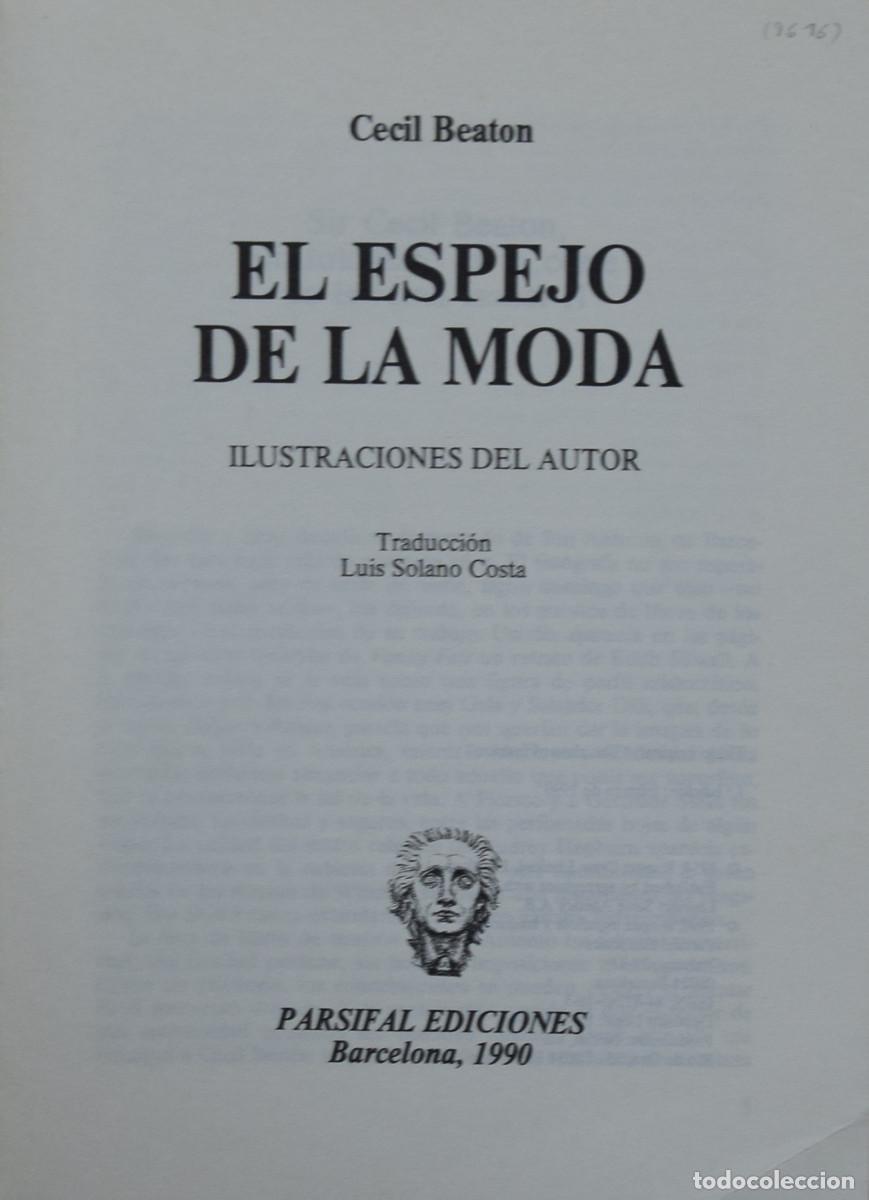 Libros de segunda mano: EL ESPEJO DE LA MODA - Cecil BEATON - Foto 2