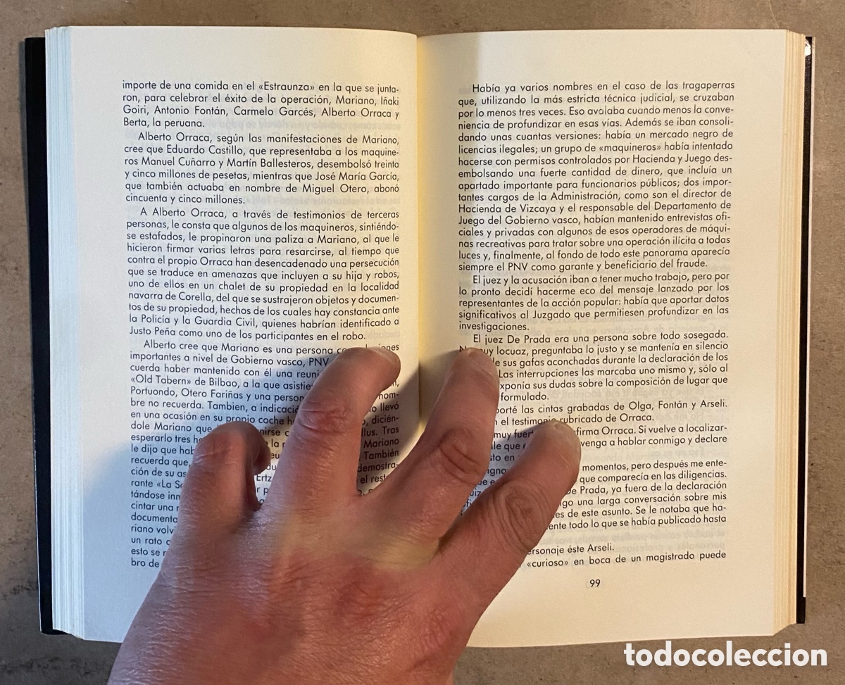 Libros de segunda mano: LA CLOACA VASCA, DE LAS RAZONES DE ESTADO A LOS SUMIDEROS DE EUSKADI. PEPE REI. - Foto 4