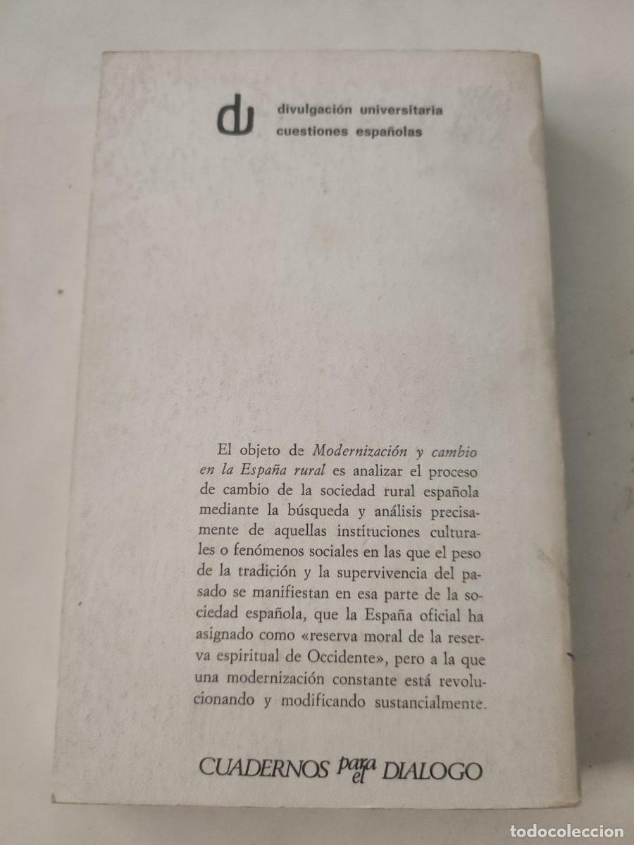 Libros de segunda mano: Modernizaci&oacute;n y cambio en la Espa&ntilde;a rural. - Foto 2