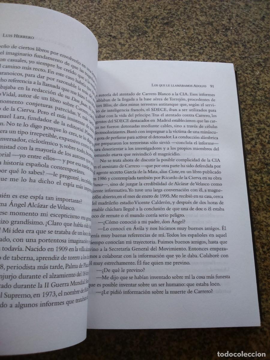 Libros de segunda mano: LOS QUE LE LLAMABAMOS ADOLFO -- LUIS HERRERO -- 2007 -- - Foto 2