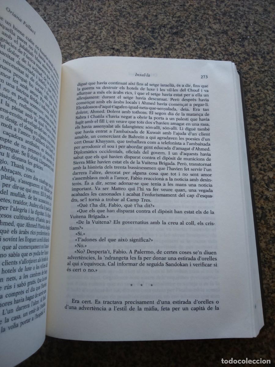 Libros de segunda mano: INXAL-LA -- ORIANA FALLACI -- PLAZA & JANES -- - Foto 2