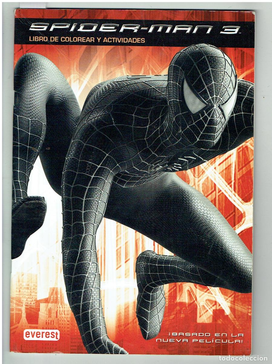 Libros de segunda mano: SPIDER-MAN 3. LIBRO DE COLOREAR Y ACTIVIDADES. EVEREST. (B/41.1) - Foto 1