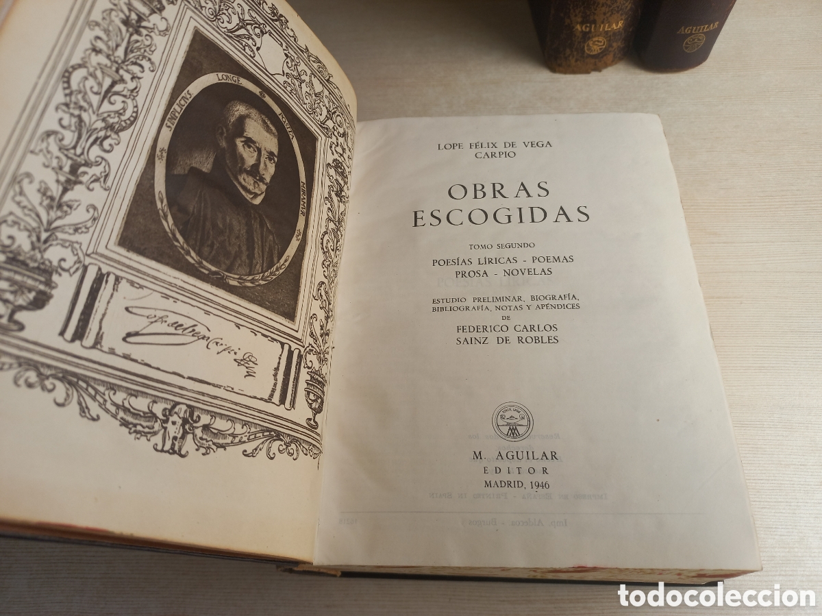 Libros de segunda mano: Obras Escogidas Lope de Vega. Aguilar. Primeras Ediciones. - Foto 4